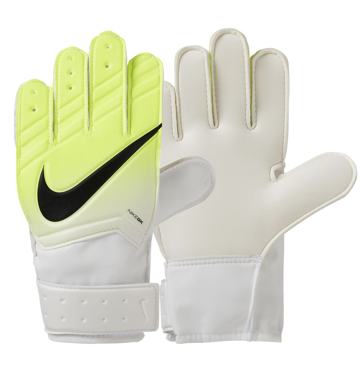 Перчатки вратарские Nike Gk Jr Match Fa16, цвет: желтый, белый, черный. Размер 5