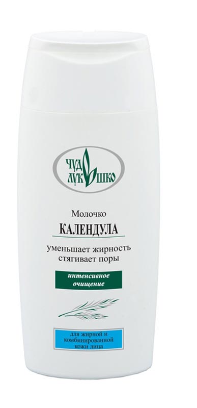 Чудо Лукошко Молочко Календула Для жирной и комбинированной кожи, интенсивное очищение, 220 мл72523WD Чудо Лукошко Молочко Календула Для жирной и комбинированной кожи, интенсивное очищение, 220 мл72523WDКосметическое молочко эффективно очищает кожу лица от загрязнений, жировых выделений и макияжа.Экстракты календулы и подорожникасодержат органические кислоты, витамины А, С, К, повышают сопротивляемость кожи, обладают противовоспалительным, антисептическим и успокаивающим действием, снимают раздражения, предотвращают появление новых воспалительных элементов, питают, очищают, восстанавливают кожу, повышают интенсивность обмена веществ. Лимон богат витаминами С, Р, эфирными маслами и фитоферментами, тонизирует, уменьшает жирность и стягивает поры.