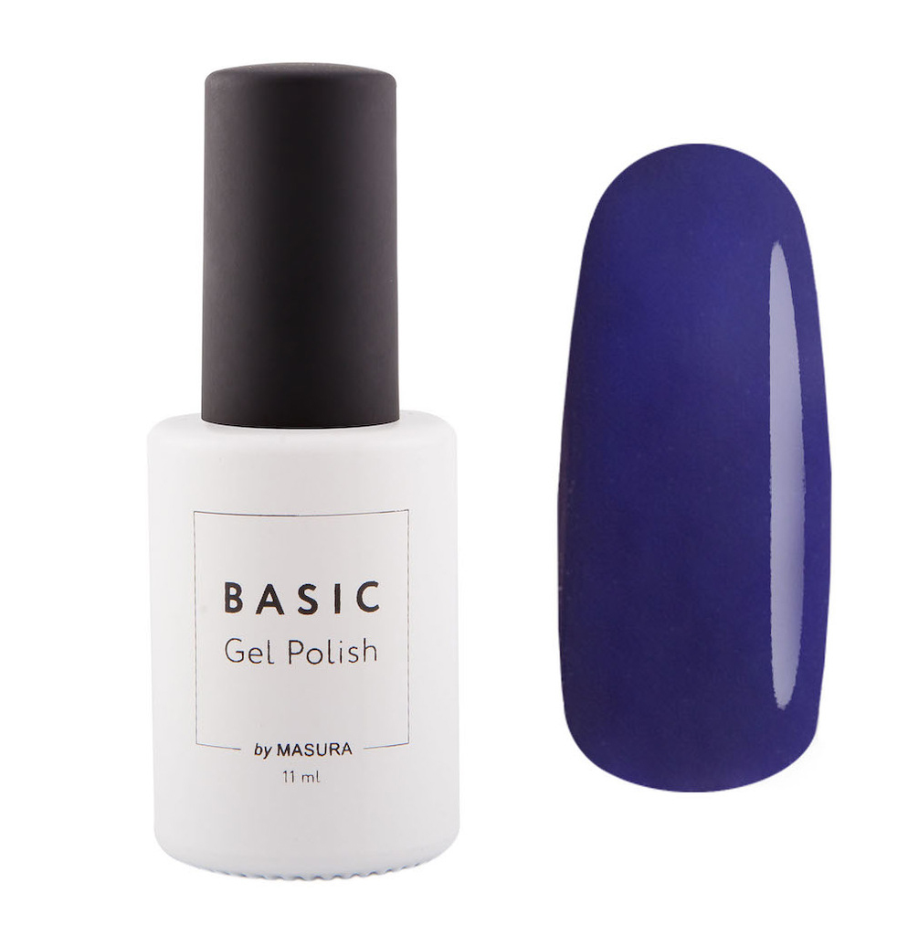 Masura Гель-лак BASIC Черная Смородина, 11 мл5010777139655 Masura Гель-лак BASIC Черная Смородина, 11 мл5010777139655черно-смородиновый цвет с синим подтоном, плотный