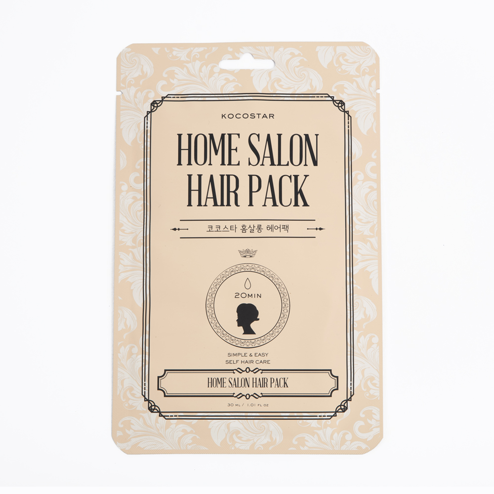 Kocostar Восстанавливающая маска для волос, 16 мл / Home Salon Hair Pack60102 Kocostar Восстанавливающая маска для волос, 16 мл / Home Salon Hair Pack60102Интенсивная маска для восстановления волос с Аргановым маслом глубоко увлажняет, восстанавливает и разглаживает сухие, поврежденные и жесткие волосы. Глубоко проникая в структуру волоса, средство делает их мягкими, послушными и легкими в укладке, а также борется с пушением. Пчелиное маточное молочко и масло семян кунжута в составе маски обеспечивают волосам великолепное увлажнение. Маска идеально подходит для восстановления и питания всех типов волос, особенно для окрашенных и поврежденных.
