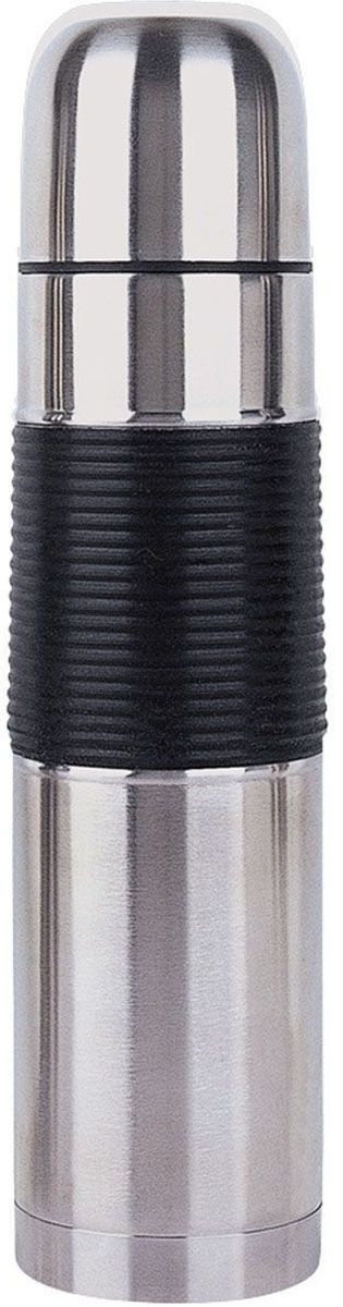 Термос BergHOFF Cook&Co, цвет: металлик,черный, 1 л54 009312 Термос BergHOFF Cook&Co, цвет: металлик,черный, 1 л54 009312Термос с узким горлом BergHOFF Cook&Co, изготовленный из высококачественной нержавеющей стали, является простым в использовании, экономичным и многофункциональным. Термос с двойными стенками предназначен для хранения горячих и холодных напитков (чая, кофе) и укомплектован пробкой с кнопкой. Такая пробка удобна в использовании и позволяет, не отвинчивая ее, наливать напитки после простого нажатия. Изделие также оснащено крышкой-чашкой, а стенки имеют силиконовую вставку, которая препятсвует скольжению из рук и падению. Легкий и прочный термос BergHOFF Cook&Co сохранит ваши напитки горячими или холодными надолго. Объем: 1 л.Высота (с учетом крышки): 33 см.Диаметр горлышка: 5 см.