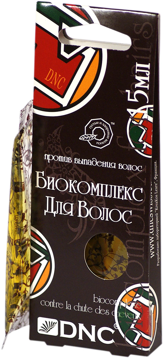 DNC Биокомплекс для волос против выпадения 15 млFS-00897 DNC Биокомплекс для волос против выпадения 15 млFS-00897Эффективное биоактивное средство против выпадения волос. Содержит необходимые для волос экстракты лекарственных растений, d-pantenol и витамины А, Е и F, которые обеспечивают кровоснабжение волосяных луковиц и стимулируют рост волос. Биоактивный комплекс обладает сильным регенерирующим эффектом, насыщает волосы и кожу головы влагой и ценными питательными веществами, делая волосы более мягкими и послушными.