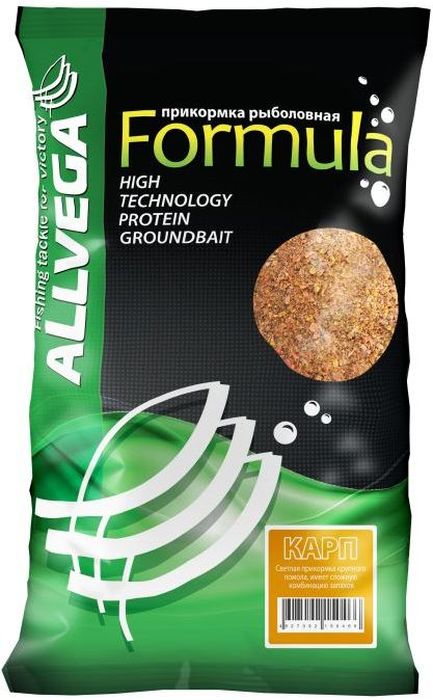 Прикормка ALLVEGA Formula Carp, карп, 900 г1305R Прикормка ALLVEGA Formula Carp, карп, 900 г1305RFORMULA - новая серия недорогих и качественных прикормок. Имеет сбалансированный состав, умеренную ароматизацию, при этом использованы самые популярные у рыболовов ароматы. Идеально подходит для использования на любительской рыбалке, где не имеет смысла переплачивать за дорогие добавки и ингредиенты.Данная прикормка идеально подходит для ловли карпа. Обладает приятным фруктовым ароматом.