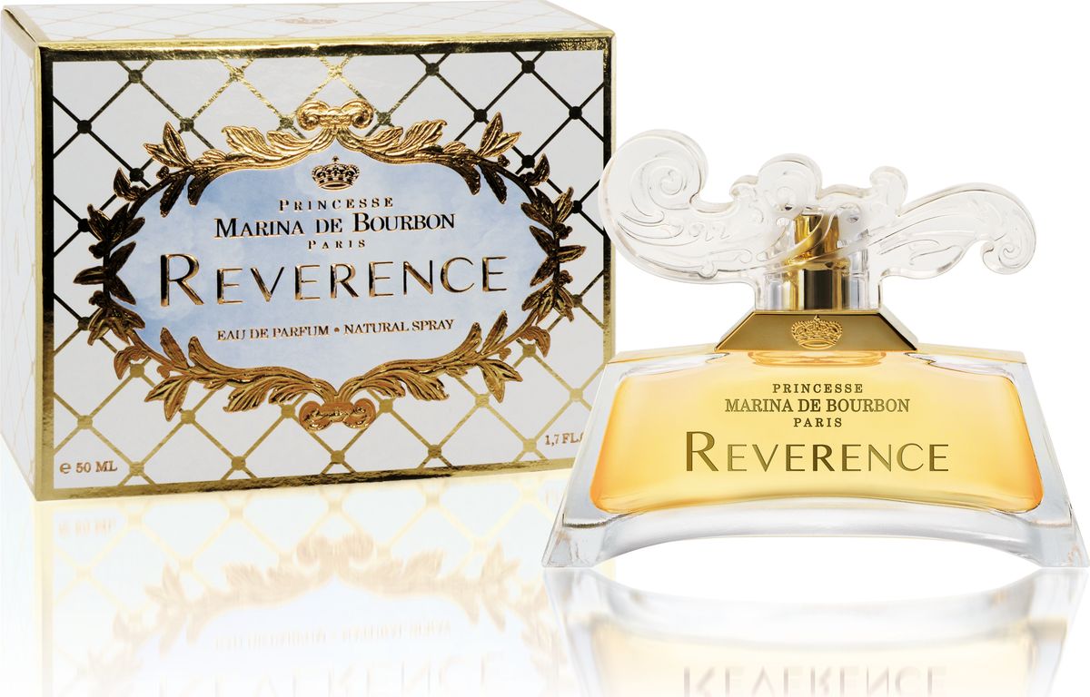 Princesse Marina De Bourbon Paris Reverence Парфюмерная вода 50 мл1092018 Princesse Marina De Bourbon Paris Reverence Парфюмерная вода 50 мл1092018ФЛАКОН: В прошедшие века поклон был общепринятым жестом, выражающим уважение. Кроме того, с поклона начинался любой танец. Сейчас с поклоном обращаются к Принцам и Принцессам. Их аристократическое общество все еще поддерживает эту традицию в особых случаях. Парфюмеры Princesse Marina De Bourbon выпустили новый аромат, сочетание современности и барокко, чистоты и яркости, смешение красок, ощущений и эмоций. Современный прозрачный флакон украшен переливающимся локоном на крышке, которая напоминает дамскую прическу 18 века в стиле барокко. АРОМАТ: Очаровательный, свежий и утонченный аромат, приглашающий в романтическое путешествие. Reverence создан в цветочно пряной гамме специально для обольстительной и беззаботной женщины. Свежесть бергамота смешивается с мощными пряными нотами Перца, немедленно раскрывающими характер парфюма. Сладость привносят ягоды Брусники, прозрачные ноты Жасминового чая, мягкой Розы и дерзкого Персика, создающие отчетливый и захватывающий аромат. Восточные молочные ноты Сандалового дерева и захватывающий Мускус придают аромату чувственность.