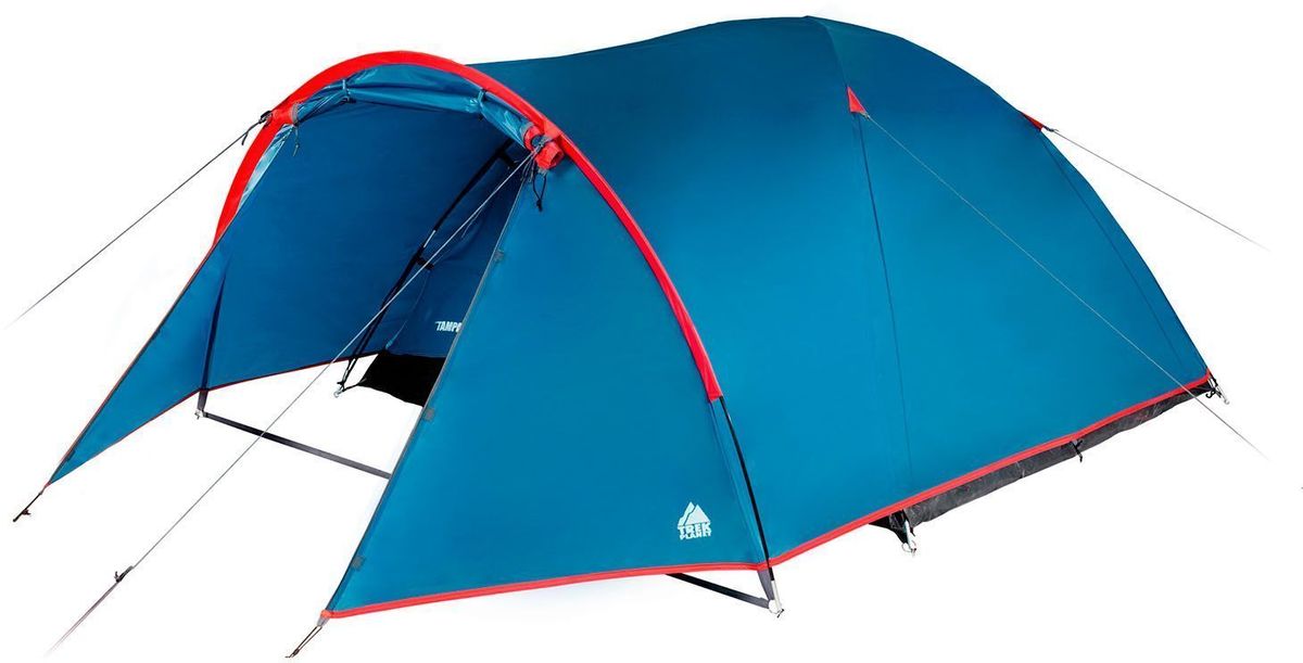 Палатка трехместная TREK PLANET Tampa 3, цвет: синий, красный70113 Палатка трехместная TREK PLANET Tampa 3, цвет: синий, красный70113Трехместная палатка TREK PLANET Tampa 3 имеет вместительный тамбур и хорошую вентиляцию. Очень удобная палатка для отдыха или пикника выходного дня для небольшой семьи или компании. Прочная и надежная, легко и просто устанавливается, отлично защитит от дождя и ветра.Особенности модели:Палатка легко и быстро устанавливается,Тент палатки из полиэстера, с пропиткой PU водостойкостью 2000 мм, надежно защитит от дождя и ветра,Все швы проклеены,Внутренняя палатка, выполненная из дышащего полиэстера, обеспечивает вентиляцию помещения и позволяет конденсату испаряться, не проникая внутрь палатки,Каркас выполнен из прочного стеклопластика,Дно изготовлено из прочного армированного полиэтилена,Просторный тамбур,Удобная D-образная дверь на входе во внутреннюю палатку,Москитная сетка на входе в спальное отделение в полный размер двери,Вентиляционное окно,Внутренние карманы для мелочей,Возможность подвески фонаря в палатке.Количество мест: 3Размер: 200 х (210+120) х 120 см.Материал верхнего тента: 100% полиэстер, пропитка PU.Водостойкость: 2000 мм.Материал внутренней палатки: 100% дышащий полиэстер.Материал пола: 100% полиэтилен.Материл дуги: стекловолокно, 7,9 мм.Вес палатки: 4,2 кг.Размер палатки (в собранном виде): 18 х 18 х 58 см