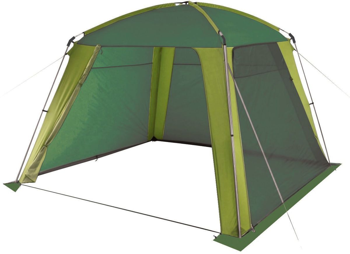 Шатер-тент TREK PLANET Rain Dome Green, цвет: зеленый, светло-зеленый, 320 х 320 х 210 см09840-20.000.00 Шатер-тент TREK PLANET Rain Dome Green, цвет: зеленый, светло-зеленый, 320 х 320 х 210 см09840-20.000.00Универсальный шатер четырехугольной формы TREK PLANET Rain Dome Green отлично подойдет как для дачи, в качестве беседки или полевого навеса, так и для кемпинга. Две стороны из полиэстера надежно защищают от ветра и дождя, две другие стороны из москитной сетки позволяют шатру отлично проветриваться,Особенности шатра:Легко собирается и разбирается,Устойчив на ветру,Две стороны шатра из полиэстера, с пропиткой PU водостойкостью 2000 мм надежно защищают от ветра и дождя,Все швы проклеены,Две другие стороны из москитной сетки позволяют шатру отлично проветриваться, защищая от насекомых.Двери из москитной сетки в полный размер стороны с молнией по периметру, удобно сворачиваются на сторону.Каркас: боковые стойки из стали, потолочные дуги из прочного стеклопластика, Прочные и удобные адаптеры для соединения потолочных дуг со стойками,Два входа в шатер,Защитным полог по всему периметру защищает от ветра, дождя и насекомых,Возможность подвески фонаря в палатке,Палатка упакована в сумку-чехол с ручками, застегивающуюся на застежку-молнию. Размер шатра: 320 х 320 х 210 см.Материал шатра: 100% полиэстер, пропитка PU.Водостойкость: 2000 мм.Материал дуг: стеклопластик 12,7 мм, сталь 19 мм.Вес: 7 кг.Размер в сложенном виде: 20 х 20 х 87 см.