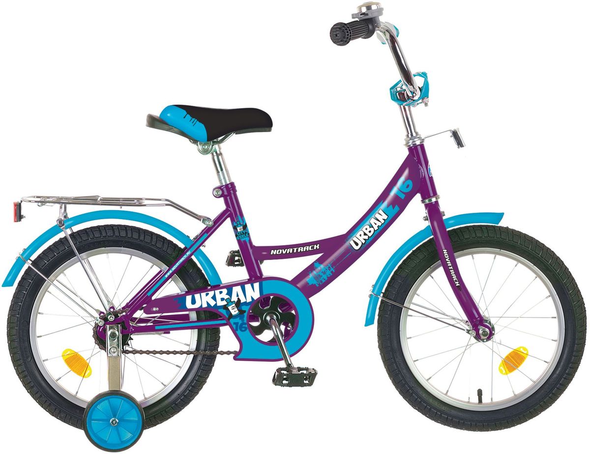 Велосипед детский Novatrack Urban, цвет: бордовый, 16 детский велосипед novatrack urban 20 violet