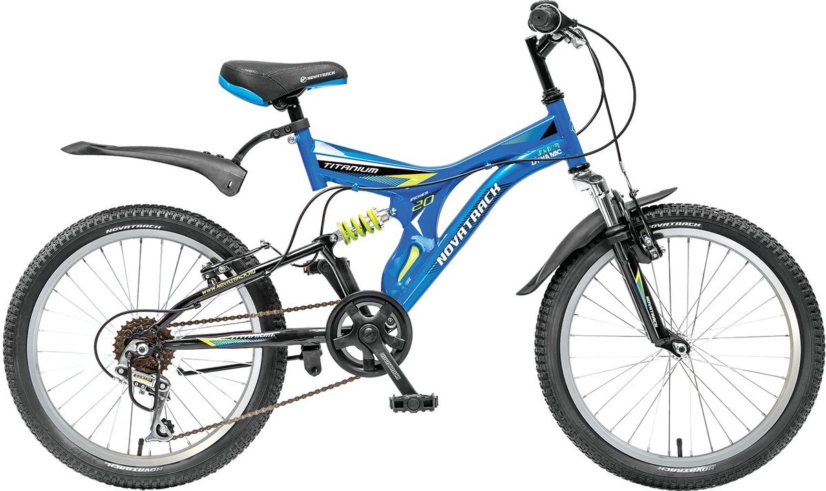 Велосипед детский Novatrack Titanium, цвет: синий, 20 велосипед novatrack titanium х61168 к dark blue