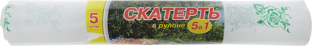 Скатерть Артпласт Розочки, цвет: зеленый, белый, 900 х 110 смVT-1520(SR) Скатерть Артпласт Розочки, цвет: зеленый, белый, 900 х 110 смVT-1520(SR)Прямоугольная одноразовая скатерть Артпласт выполнена из качественного полиэтилена. Скатерть предназначена для применения в домашнем хозяйстве, на пикнике, на даче, в туризме. Скатерть упакована в рулон общим размером 900 х 110 см. Легко отделяется по линии отрыва на 5 скатертей размером 180 х 110 см. Такая скатерть добавит ярких красок любому мероприятию.