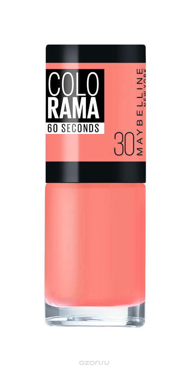 Maybelline New York Лак для ногтей Colorama, оттенок 30, Коралловые бусы, 7 млSC-FM20104 Maybelline New York Лак для ногтей Colorama, оттенок 30, Коралловые бусы, 7 млSC-FM20104Самая широкая палитра оттенков новых лаков Колорама. Яркие модные цвета с подиума. Новая формула лака Колорама обеспечивает стойкое покрытие и создает еще более дерзкий, насыщенный цвет, который не тускнеет. Усовершенствованная кисточка для более удобного и ровного нанесения, современная упаковка. Лак для ногтей Колорама не содержит формальдегида, дибутилфталата и толуола.