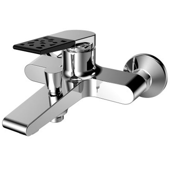 Смеситель для ванны РМС, с коротким изливом. SL121BL-009. Цвет: хром, черный5284_зеленый Смеситель для ванны РМС, с коротким изливом. SL121BL-009. Цвет: хром, черный5284_зеленыйСмеситель для ванны с коротким литым изливомКартридж: керамический 35 ммПереключение на душ: штоковоеАэратор: пластиковыйЦвет покрытия корпуса: хромВ комплекте: эксцентрики, отражатели, металлический шланг для душа 1,5 м, лейка для душа