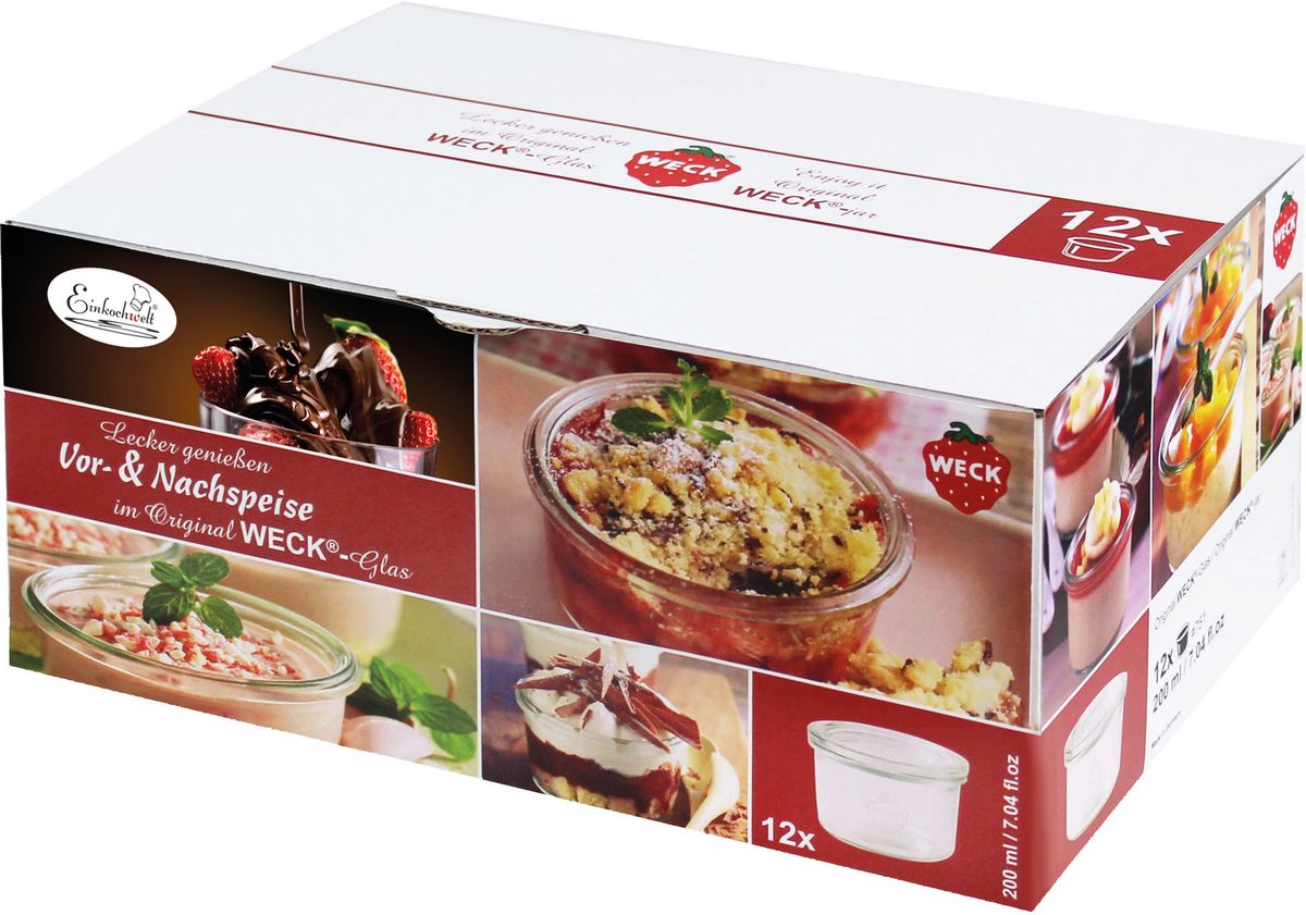 Банка для сыпучих продуктов Einkochwelt Twist, 200 мл. 12 штVT-1520(SR) Банка для сыпучих продуктов Einkochwelt Twist, 200 мл. 12 штVT-1520(SR)Набор банок для сыпучих продуктов Einkochwelt Twist изготовлен из прочного стекла и дополнентакже стеклянными крышками. Набор состоит из двенадцати банок, которые предназначены для хранения сыпучих продуктов и консервации. Стеклянные крышки сделают процесс приготовления домашних заготовок легким и приятным, а также обеспечат надежное хранение готовых продуктов. Эта банка сделана из жаропрочного стекла (выдерживает температуру до 250°С). Оригинальная форма позволит им стать не только полезными изделиями, но и украшением интерьера вашей кухни.Объем банки: 200 мл.