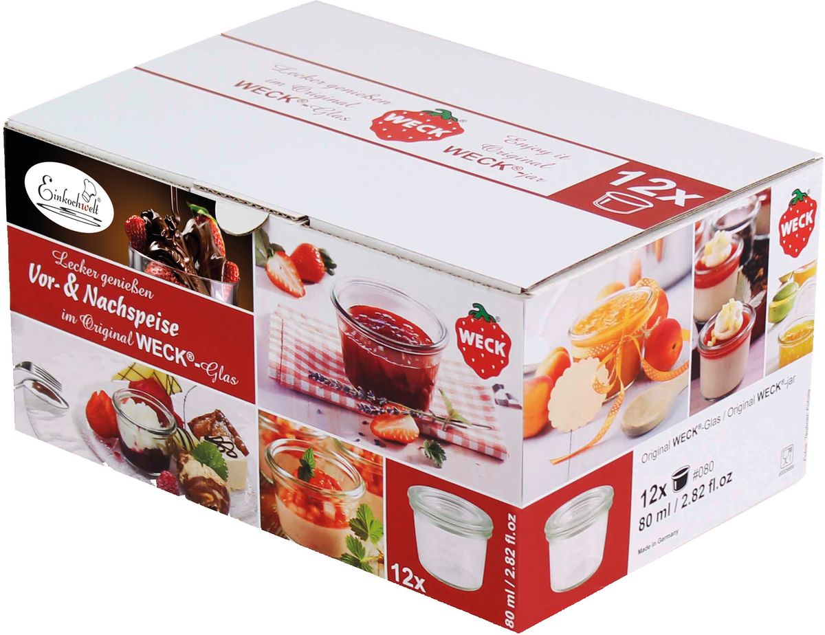 Банка для сыпучих продуктов Einkochwelt Twist, 80 мл. 12 штVT-1520(SR) Банка для сыпучих продуктов Einkochwelt Twist, 80 мл. 12 штVT-1520(SR)Набор банок для сыпучих продуктов Einkochwelt Twist изготовлен из прочного стекла и дополнентакже стеклянными крышками. Набор состоит из двенадцати банок, которые предназначены для хранения сыпучих продуктов и консервации. Стеклянные крышки сделают процесс приготовления домашних заготовок легким и приятным, а также обеспечат надежное хранение готовых продуктов. Эта банка сделана из жаропрочного стекла (выдерживает температуру до 250°С). Оригинальная форма позволит им стать не только полезными изделиями, но и украшением интерьера вашей кухни.Объем банки: 80 мл.