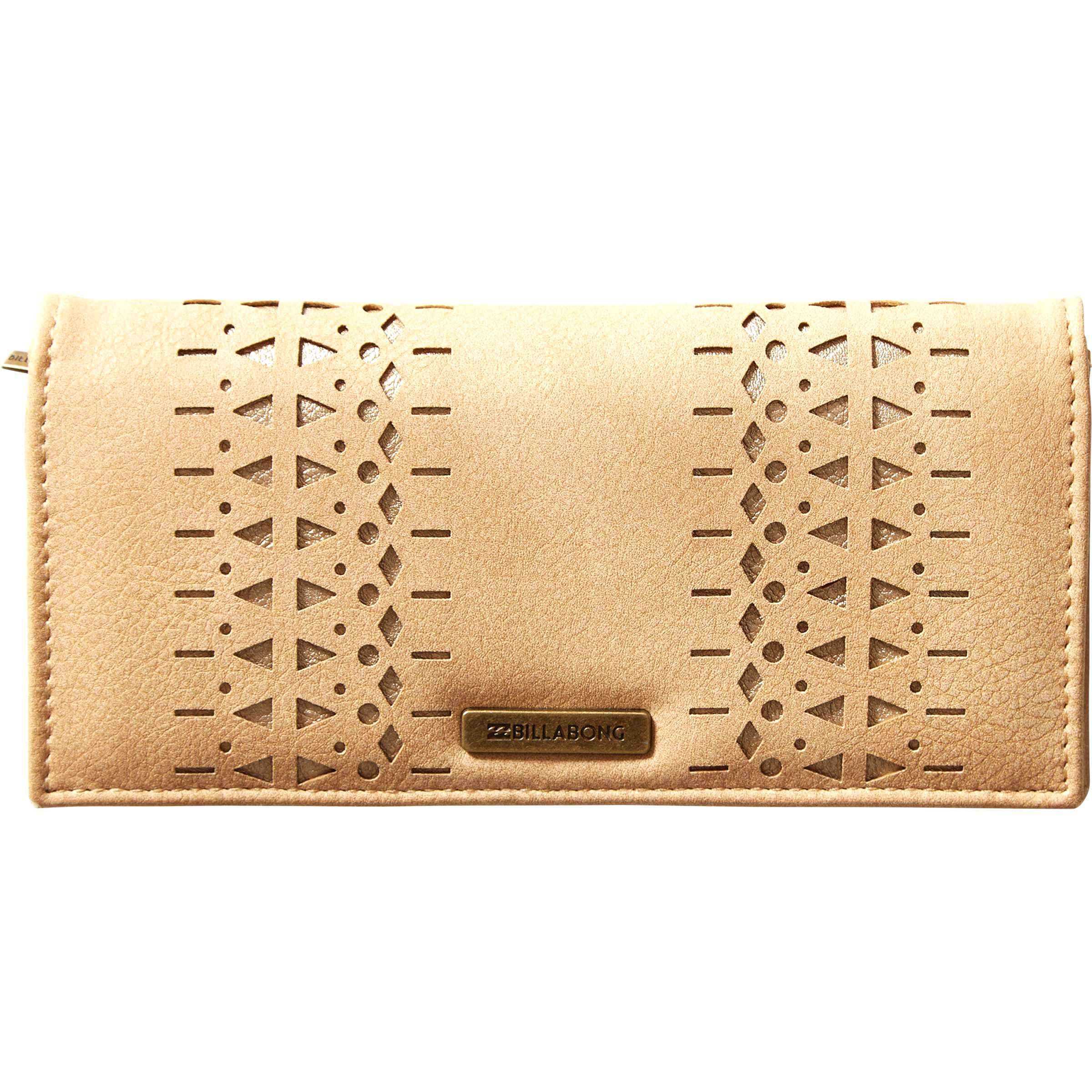 Кошелек женский Billabong Good Day Wallet, цвет: бежевый. 3607869377921INT-06501 Кошелек женский Billabong Good Day Wallet, цвет: бежевый. 3607869377921INT-06501Стильный и невероятно вместительный бумажник с множеством отсеков для пластиковых карт. Если вам надоели скучные однотипные кошельки, то Billabong Good Day Wallet готов разнообразить ваши аксессуары и задать тон общему стилю, отлично сочетаясь с холщовым рюкзаком или кожаной сумкой-мессенджером.Кошелек оснащен отделением для мелочи, кармашками для карточек и удостоверения личности, спереди украшен металлическим логотипом.
