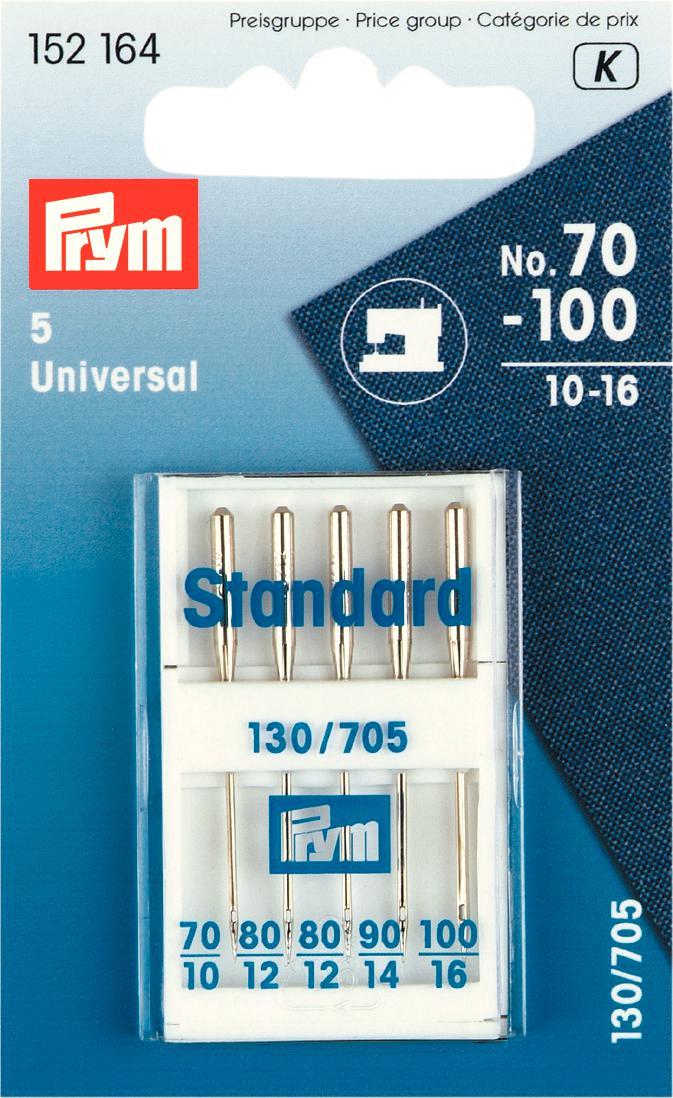 Набор игл для швейных машин Prym, №70-100, 5 штComfort 05-15 Набор игл для швейных машин Prym, №70-100, 5 штComfort 05-15Иглы для швейных машин 130/705 Н, с плоской колбой, №70, №80-2шт, №90, №100; 5шт в пенале на блистере.