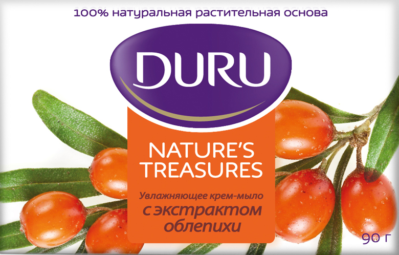 Duru Natures Treasures Мыло Облепиха 90гSatin Hair 7 BR730MN Duru Natures Treasures Мыло Облепиха 90гSatin Hair 7 BR730MNКрем-мыло Duru Natures Treasures С экстрактом облепихи. Благодаря уникальному сочетанию увлажняющих масел и экстракта облепихи, крем-мыло Duru Natures Treasures делает Вашу кожу сияющей и обновленной. Дарит ощущение увлажнения и смягчения Вашей кожи, делая её шелковистой. Обладает нежным приятным ароматом. Duru Natures Treasures - натуральные рецепты для профессиональной заботы о Вашей коже каждый день.