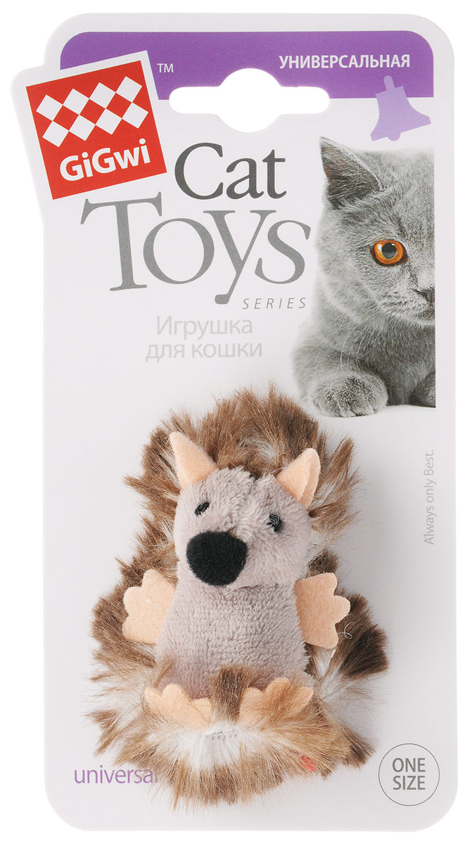 Игрушка для кошек GiGwi Ежик, с погремушкой, длина 7 см0120710 Игрушка для кошек GiGwi Ежик, с погремушкой, длина 7 см0120710Мягкая игрушка GiGwi Ежик изготовлена из текстиля. Играя с этой забавной игрушкой, маленькие котята развиваются физически, а взрослые кошки и коты поддерживают свой мышечный тонус. Изделие выполнено в виде ежика. Внутри игрушки расположен колокольчик. Такая игрушка точно заинтересует вашего питомца и не даст ему скучать.Размеры игрушки: 7 х 4 х 3,5 см.