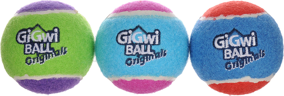 Игрушка для собак GiGwi Мячи, с пищалкой, диаметр 6,3 см, 3 шт0120710 Игрушка для собак GiGwi Мячи, с пищалкой, диаметр 6,3 см, 3 шт0120710Игрушка для собак GiGwi Мячи изготовлена из прочной цветной резины с ворсистой поверхностью в виде теннисного мяча. Предназначена для игр с собакой любого возраста. Внутри мяча расположена пищалка. Такая игрушка привлечет внимание вашего любимца и не оставит его равнодушным. Диаметр: 6,3 см.
