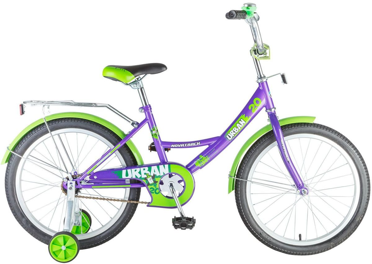 Велосипед детский Novatrack Urban, цвет: фиолетовый, 20 детский велосипед novatrack urban х71607 к 20 2016 cherry