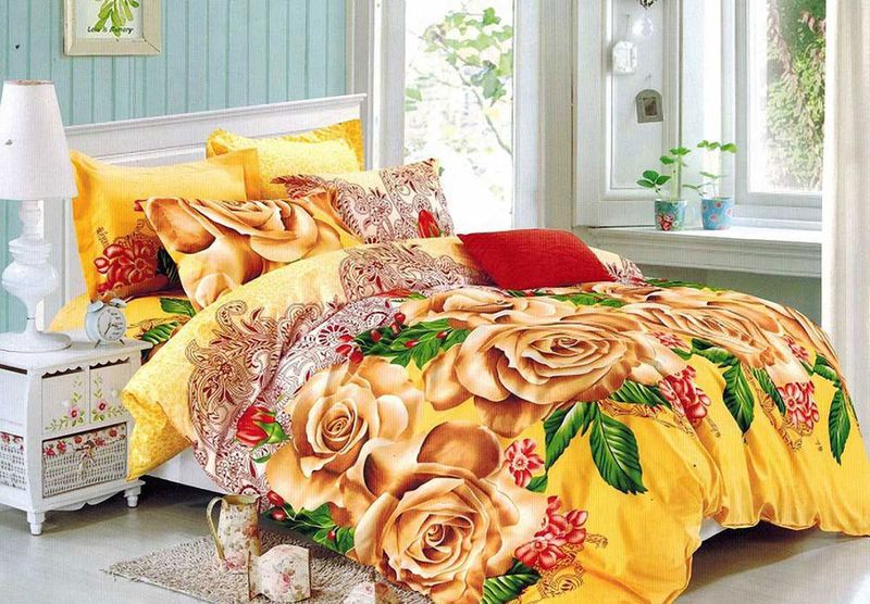 Комплект белья МарТекс, 1,5-спальный, наволочки 70х70. 01-1495-1391602 Комплект белья МарТекс, 1,5-спальный, наволочки 70х70. 01-1495-1391602Комплект постельного белья МарТекс, выполненный из микрополиэстера, состоит из пододеяльника, простыни и двух наволочек. Изделия оформлены оригинальным цветочным принтом.Такой комплект подойдет для любого стилевого и цветового решения интерьера, а также создаст в доме уют.