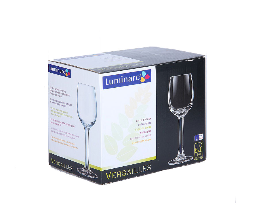Набор рюмок Luminarc Versalles, 50 мл, 6 штVT-1520(SR) Набор рюмок Luminarc Versalles, 50 мл, 6 штVT-1520(SR)Набор Luminarc Versalles состоит из 6 рюмок на длинных тонких ножках, изготовленных из высококачественного стекла. Изделия оформлены в классическом стиле.Можно мыть в посудомоечной машине.