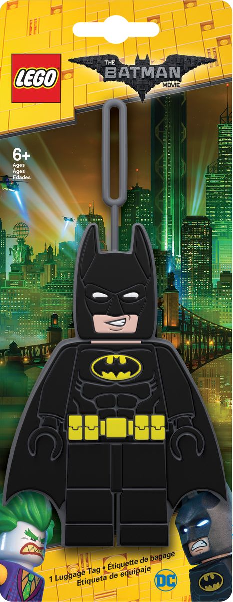 Бирка для багажа LEGO Batman Movie Batman. 51727BP-001 BK Бирка для багажа LEGO Batman Movie Batman. 51727BP-001 BKБирка для багажа LEGO Batman Movie Batman - силиконовая бирка надежно крепится к багажу с помощью петли. Яркий и неповторимый дизайн сразу же привлечет внимание, и вы легко отыщите свой чемодан на транспортной ленте. Запишите свои контактные данные на обратной стороне бирки и можете не бояться, что ваш чемодан потеряется, ведь теперь работники аэропорта точно будут знать его хозяина.