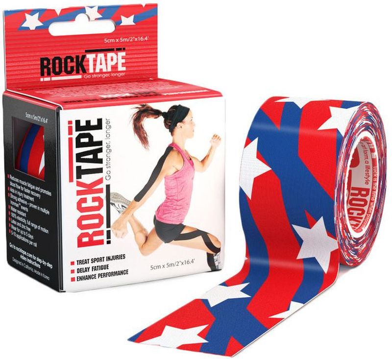 Кинезиотейп Rocktape Design. Американский флаг, 5 х 500 смRCT100-SAS-OS Кинезиотейп Rocktape Design. Американский флаг, 5 х 500 смRCT100-SAS-OSКинезиотейп Rocktape Design. Американский флаг, выполненный из хлопка и нейлона, предназначен для снятия отеков и рассасывания гематом. Уменьшает мышечную усталость и способствует притоку крови для более быстрого восстановления. Изделие имеет плотную волнообразную структуру ткани. Не содержит латекса и цинка, водостойкий. Кинезиотейп носится до 5 дней, не теряя своих свойств. 180-190% эластичности.