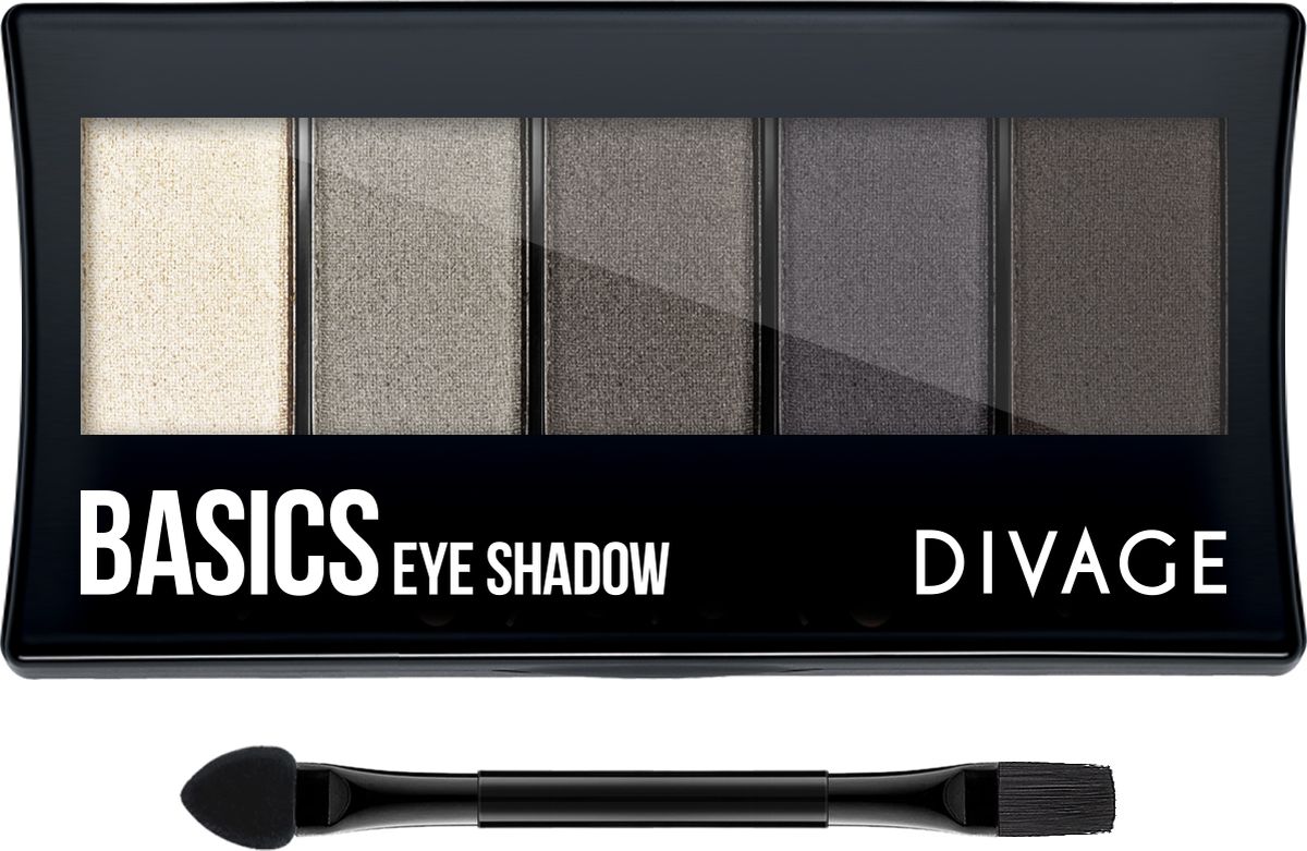 Divage Палетка Теней Для Век Palettes Eye Shadow - Тон Basics1092018 Divage Палетка Теней Для Век Palettes Eye Shadow - Тон Basics1092018Палетки для теней являются одним из самых универсальных инструментов для создания макияжа. Понимая это, DIVAGE приготовил для тебя новую коллекцию палеток для теней. В коллекцию вошли 4 палетки - NATURAL, BASICS, VIOLET и CRYSTAL. Каждая палетка включает 5 оттенков, отлично сочетающихся между собой и удобную двухстороннюю кисть-аппликатор. В состав палетки NATURAL вошли тени естественных nude оттенков сатиновой текстуры. Они легко накладываются и растушевываются, что позволяет создавать различные образы, от повседневного до вечернего. Оттенки подобраны таким образом, чтобы каждая девушка могла найти палетку, идеально подходящую именно для нее. Имея в косметичке такую палетку, ты можешь экспериментировать с образами каждый день!