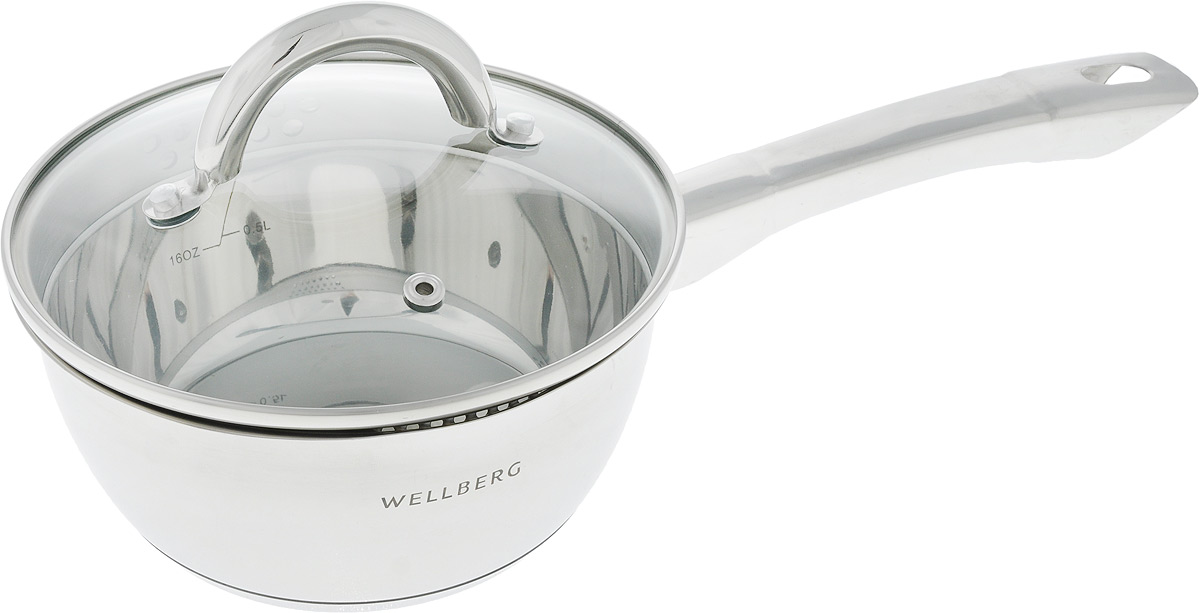 Кастрюля Wellberg Crafty, с крышкой, 1,5 л. 1920WB54 009312 Кастрюля Wellberg Crafty, с крышкой, 1,5 л. 1920WB54 009312Ковш Wellberg Crafty изготовлен из высококачественной нержавеющейстали 18/10. Глянцевая полировка придает ковшу безупречный внешний вид.Идеально ровная внутренняя поверхность значительно облегчает мытье.Энергосберегающее пятислойное капсульное алюминиевое дно быстро иравномерно распределяет тепло. Внутренние стенки имеют отметки литража.Изогнутые края ковша и отверстия в крышке обеспечивают аккуратное и болееудобное выливание жидкости. Крышка изготовлена из термостойкого стекла, оснащена металлическимободом, ручкой и отверстием для выпуска пара.Подходит для всех типов плит: газовых, электрических, стеклокерамических,галогенных, индукционных. Можно использовать в духовом шкафу и мыть впосудомоечной машине. Не предназначена для СВЧ-печей.Диаметр (по верхнему краю): 17 см.Высота стенки кастрюли: 8 см.