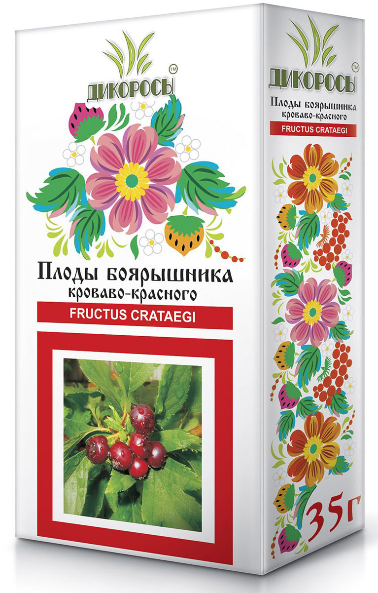 Дикоросы боярышника кроваво-красного плоды, 35 г101246 Дикоросы боярышника кроваво-красного плоды, 35 г101246Кардиотоническое средство, обладающее гипохолестериновыми свойствами. Применяется в качестве кардиотонических средств при функциональных расстройствах сердечной деятельности, сердечной слабости, при перенесенных тяжелых заболеваниях и начальных формах гипертонической болезни.