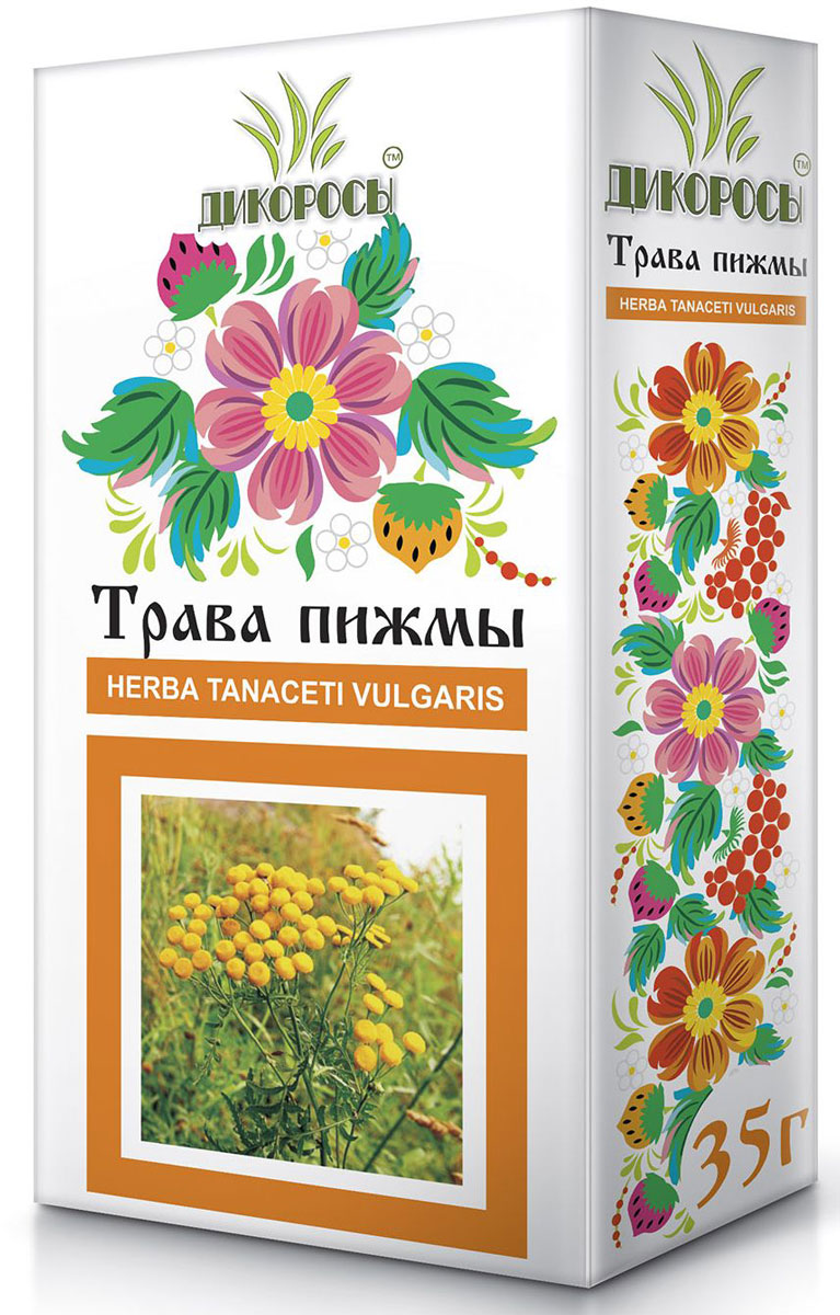 Дикоросы пижмы трава, 35 г0120710 Дикоросы пижмы трава, 35 г0120710От чего помогает пижма обыкновенная? - её используют при лечении:гипертонической болезни; учащения пульса; глистной инвазии; гепатита; холецистита; ангиохолита; ревматизм;энтероколита; гастрита с пониженной кислотностью желудка; язвенной болезни желудка и двенадцатипёрстной кишки; дизентерии; повышенного газообразования; подагры; головных болей; нарушений менструального цикла у женщин; эпилепсии; отёков; истерических припадков; пиелонефрита; мочекаменной болезни; гнойных ран и кожных образований; чесотки; ушибов; перхоти; онкологических заболеваний.