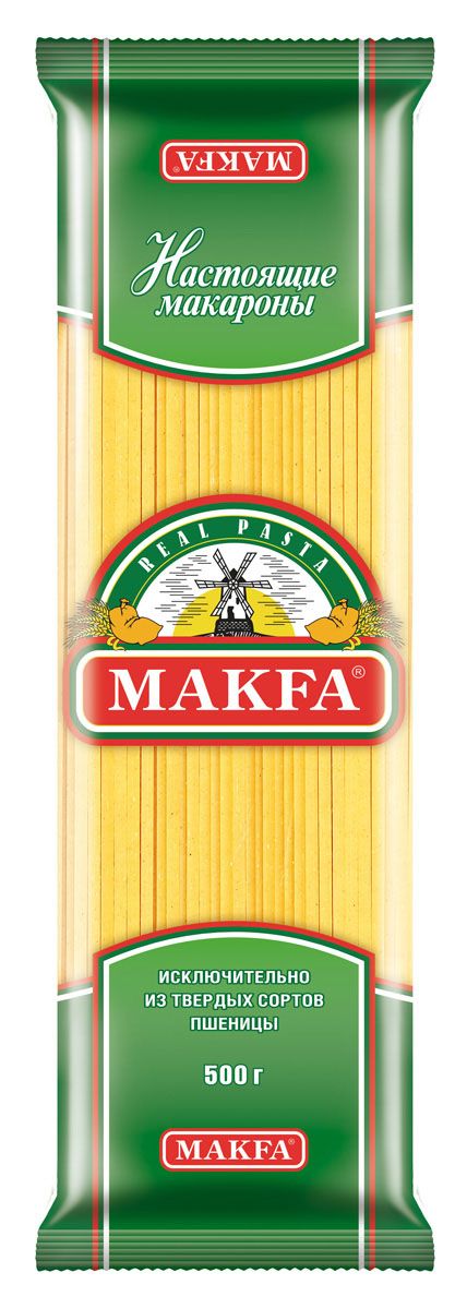 Makfa лапша длинная, 500 гБ0002496 Makfa лапша длинная, 500 гБ0002496Попробуйте приготовить эту пасту с соусом песто и оцените гармонию вкусов. Но эти макаронные изделия хороши не только в рецептах европейской кухни. Ее можно использовать в блюдах среднеазиатской, японской и китайской кухонь.Варится 12 минут.