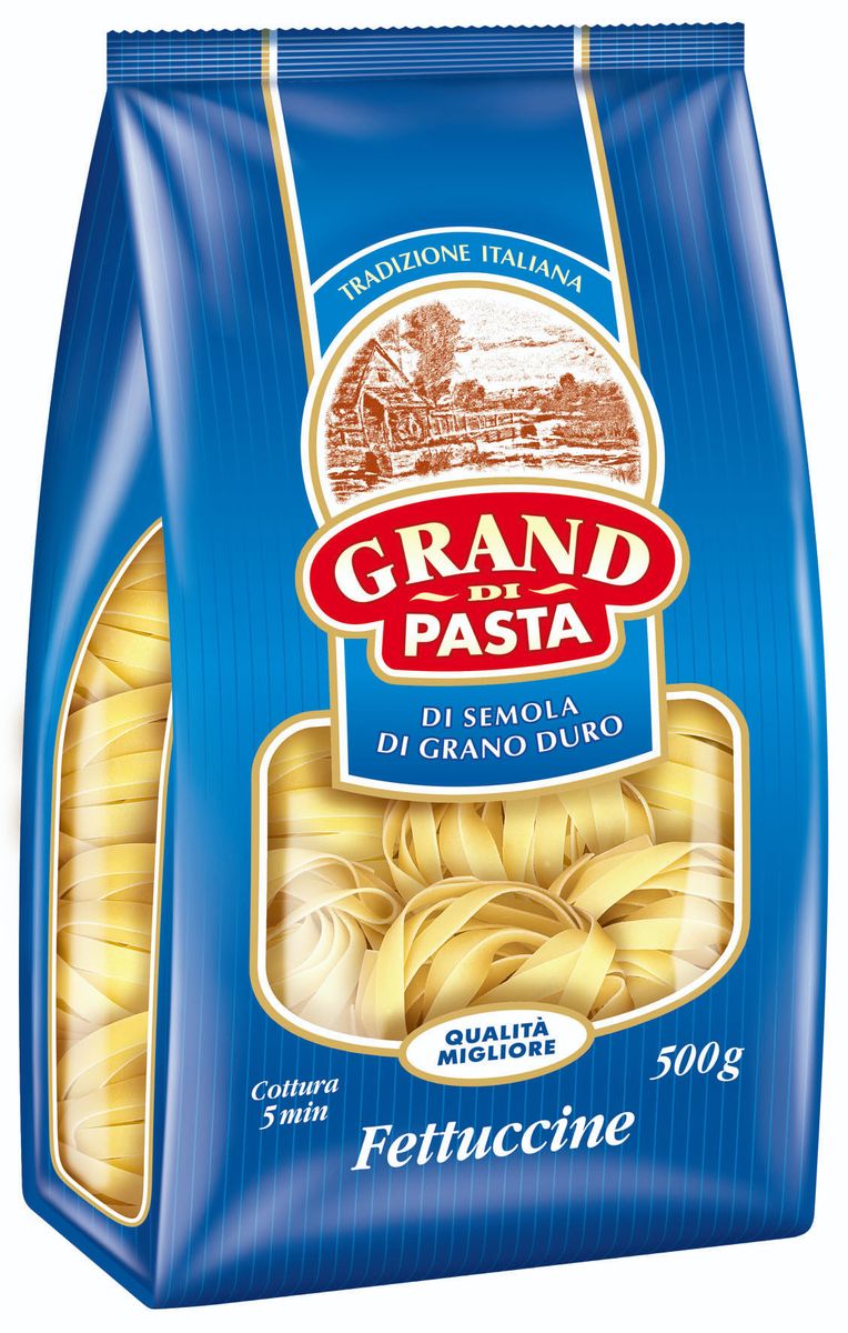 Grand Di Pasta гнезда феттучине, 500 г1008-5 Grand Di Pasta гнезда феттучине, 500 г1008-5Изделия макаронные группы А, высшего сорта.