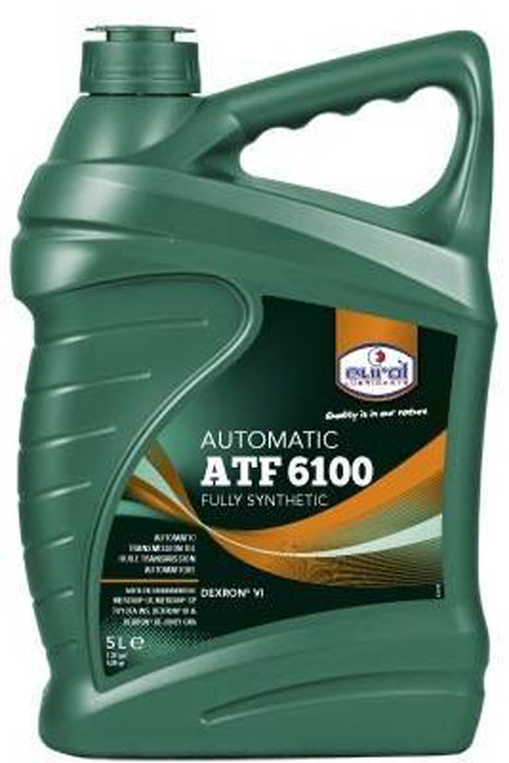 Масло трансмиссионное EUROL ATF 6100, 5 лкн12-60авц Масло трансмиссионное EUROL ATF 6100, 5 лкн12-60авцЖидкость для автоматических трансмиссий General Motors. Eurol ATF 6100 - это полностью синтетическая жидкость для автоматических трансмиссий, преимущественно для General Motors. Также походит для гидроусилителей и систем гидравлики, где необходима хорошая текучесть при низких температурах.Eurol ATF 6100 имеет очень низкую температуру застывания, что обеспечивает легкое переключение при холодных запусках. Не повреждает прокладки.Eurol ATF 6100 рекомендуется для долива или полной замены жидкости в автоматических трансмиссиях, требующих DEXRON VI и/или DEXRON III.Versus DEXRON III, Eurol ATF 6100 имеет высокий и стабильных индекс вязкости и хорошо защищает от механического разрушения, коррозии и окисления. Благодаря этому, интервалы замены для новых трансмиссий GM увеличены в два раза.Eurol ATF 6100 соответствует требованиям DEXRON VI, специально разработанных для Hydra-Matic six-speed трансмиссий General Motors. Эта ATF рекомендуется для всех автоматических трансмиссий General Motors, построенных в 2006 году и позже.Спецификации и одобрения: •DEXRON VI•DEXRON III (только для GM)•DEXRON IIE (только для GM)•Toyota WS•Mercon LV•Mercon SP