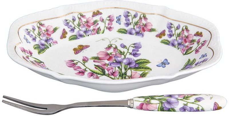 Тарелка Elan Gallery Душистый горошек, овальная, с вилкой, 15 х 10 х 2,5 смVT-1520(SR) Тарелка Elan Gallery Душистый горошек, овальная, с вилкой, 15 х 10 х 2,5 смVT-1520(SR)Блюдо подходит для сервировки оливок или снеков. Оригинальная вилочка очень удобна в использовании. Изделие имеет подарочную упаковку, поэтому станет желанным подарком для Ваших близких! Объем 140 мл.