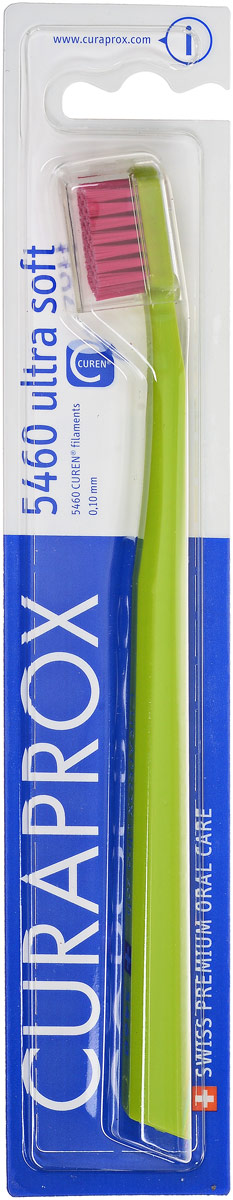 Curaprox CS 5460 Зубная щетка Ultrasoft, d 0,10 мм, цвет: салатовыйFMS-103 Curaprox CS 5460 Зубная щетка Ultrasoft, d 0,10 мм, цвет: салатовыйFMS-103Щетка предназначена для ежедневного очищения зубов. Щетка содержит 5460 мягких активных щетинок (диаметр 0,10мм) и обеспечивает качественное и нетравматичное удаление зубного налета.