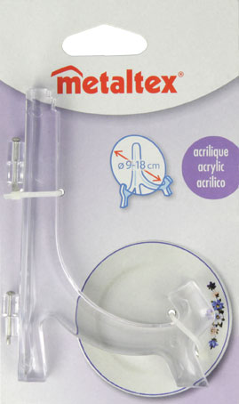 Подставка для тарелок Metaltex 9-18 см.29.91.10 Подставка для тарелок Metaltex 9-18 см.29.91.10Удобная настольная подставка Metaltex для декоративных тарелок выполнена из пластмассы. Подставку можно регулировать под необходимый размер тарелки (от 9 смдо 18 см). Такая подставка поможет оригинально украсить интерьер вашей кухни. Характеристики:Материал:пластмасса.Высота подставки:11 см.Производитель:Италия.Артикул: 29.91.10.