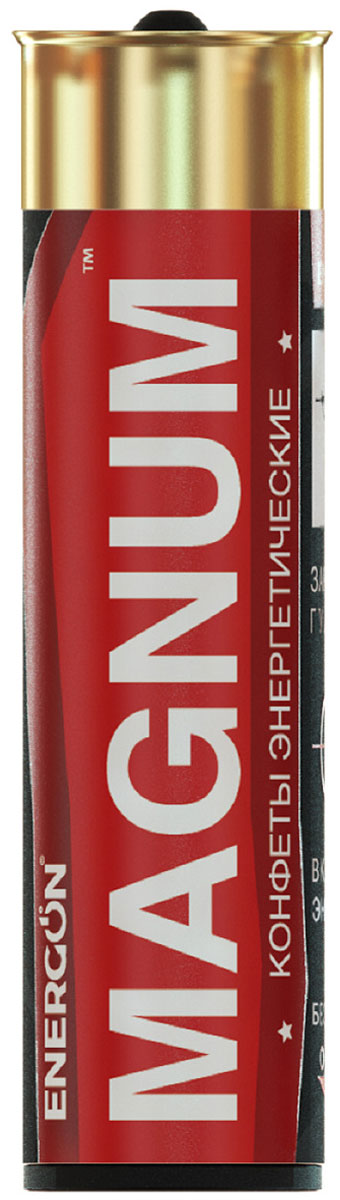 Energon Magnum с экстрактом гуараны без сахара конфеты энергетические, 5 шт0120710 Energon Magnum с экстрактом гуараны без сахара конфеты энергетические, 5 шт0120710Конфеты Энергон содержат тонизирующий комплекс на основе натурального кофеина из ягод гуараны и экстракта зеленого чая, экстракта мяты, ментола, который освежает и заряжает энергией и бодростью, повышает концентрацию внимания, улучшает реакцию, помогает бороться с сонливостью и усталостью. При чрезмерном употреблении могут оказывать слабительное действие. Не рекомендуется принимать более двух драже в сутки. Беременным и кормящим женщинам, лицам, страдающим гипертензией, при индивидуальной непереносимости компонентов. Не рекомендуется употреблять детям до 18 лет.