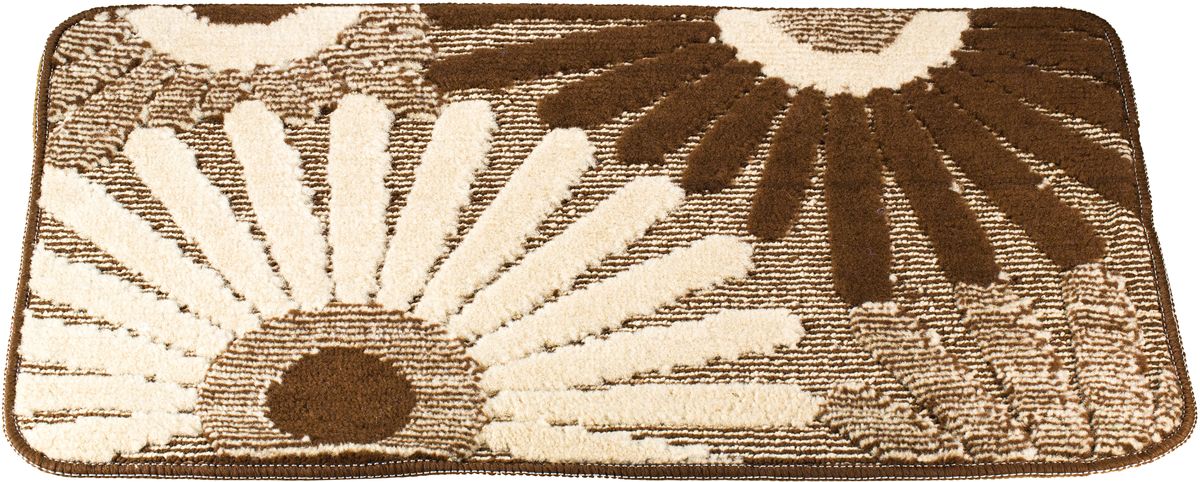 Коврик для ванной Swensa Fiori, цвет: коричневый, 50 х 80 смSWM-1016-BROWN Коврик для ванной Swensa Fiori, цвет: коричневый, 50 х 80 смSWM-1016-BROWNПриятно после водных процедур встать босыми ногами не на холодный кафель, а на мягкую пушистую поверхность. А потому коврик Swensa Fiori - незаменимый атрибут в ванной комнате. Коврик с рисунком в виде соцветий выполнен в нейтральной природной цветовой гамме, изготовлен из полипропилена – материала, устойчивого к истиранию, долговечного и не боящегося влаги. Изделие быстро сохнет, допускается машинная стирка. Нескользящая подложка обезопасит владельцев от случайных падений.