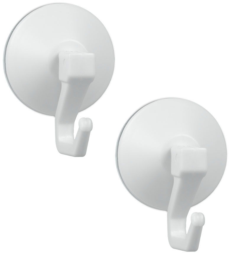 Крючки на присоске Metaltex Ventouse+, цвет: белый, 2 шт531-105 Крючки на присоске Metaltex Ventouse+, цвет: белый, 2 шт531-105Набор из 2-х крючков Metaltex Ventouse+ выполнен из пластика белого цвета, предназначен для постоянного размещения на стене. Крепится при помощи вакуумной присоски. Такие крючки легко прикреплять и удобно использовать, после снятия не оставляют следов на поверхности.Диаметр крючка: 4 см.