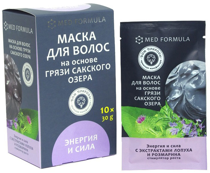 Мануфактура Дом природы Маска для волос Энергия и сила на основе грязи Сакского озера (стимулятор роста) 10 х 30 гSatin Hair 7 BR730MN Мануфактура Дом природы Маска для волос Энергия и сила на основе грязи Сакского озера (стимулятор роста) 10 х 30 гSatin Hair 7 BR730MNСтимулирующая формула на основе сакской грязи с репейным и оливковым маслами, экстрактами лопуха, розмарина, ламинарии и никотиновой кислотой рекомендована для усиления роста волос. Иловая грязь Сакского озера, дополненная сбалансированным комплексом растительных компонентов, бережно обволакивает Ваши волосы, наполняя их минералами и микроэлементами, необходимыми для активного роста и питания.