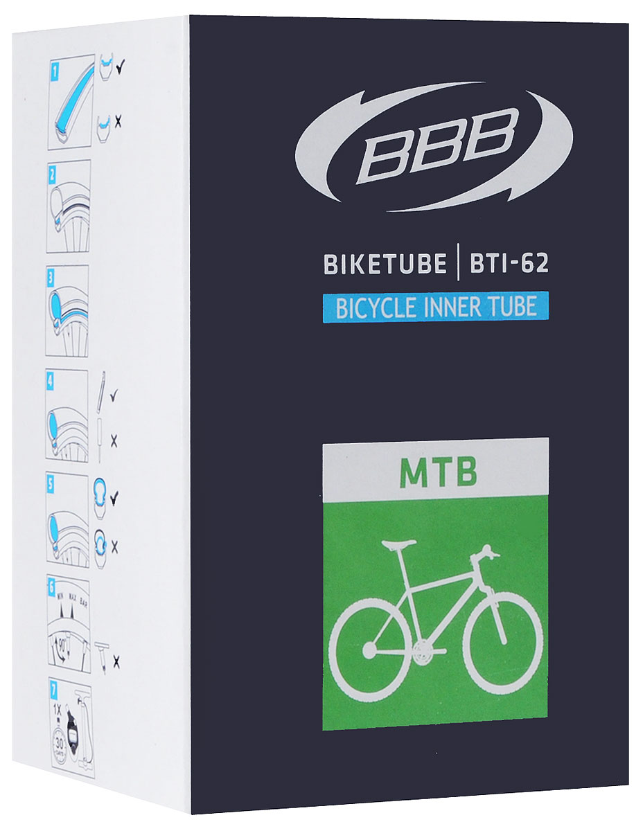 Камера велосипедная BBB, 26, 1,5-1,75 AVWRA523700 Камера велосипедная BBB, 26, 1,5-1,75 AVWRA523700Камера BBB изготовлена из долговечного резинового компаунда. Никаких швов, которые могут пропускать воздух. Достаточно большая для защиты от проколов и достаточно небольшая для снижения веса. Велосипедные камеры - обязательный атрибут каждого велосипедиста! Никогда не выезжайте из дома на велосипеде, не взяв с собой запасную велосипедную шину!Диаметр колеса: 26.Допустимый размер сечения покрышки: 1,5-1,75.Автомобильный ниппель (Shrader): 33 мм.Толщина стенки: 0,87 мм.