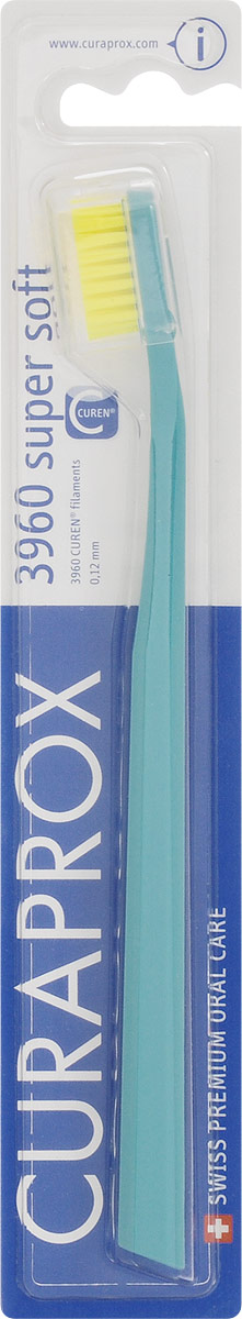 Curaprox CS 3960 Зубная щетка supersoft, цвет: бирюзовый, d 0,12 ммMP59.4D Curaprox CS 3960 Зубная щетка supersoft, цвет: бирюзовый, d 0,12 ммMP59.4DCuraprox CS 3960 Зубная щетка supersoft, цвет: бирюзовый, d 0,12 мм