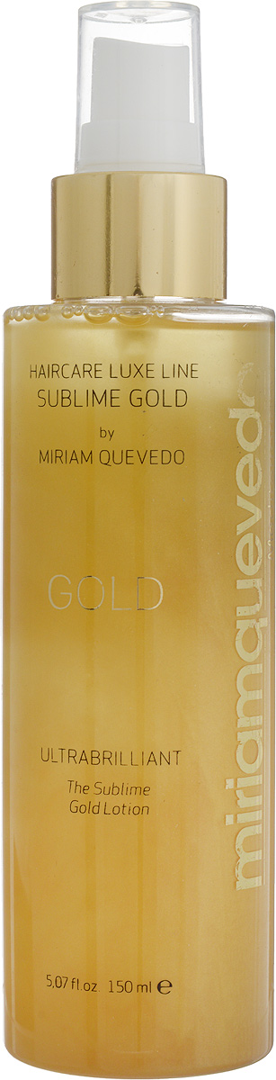 Miriam Quevedo Золотой спрей-лосьон для ультра-блеска волос (Ultrabrilliant The Sublime Gold Lotion) 150 млFS-00897 Miriam Quevedo Золотой спрей-лосьон для ультра-блеска волос (Ultrabrilliant The Sublime Gold Lotion) 150 млFS-00897Неповторимый спрей-лосьон, содержащий золотые частицы, подарит волосам ошеломляющий блеск и сияние. Используется на последнем этапе укладки и сделает Ваш имидж неповторимым.