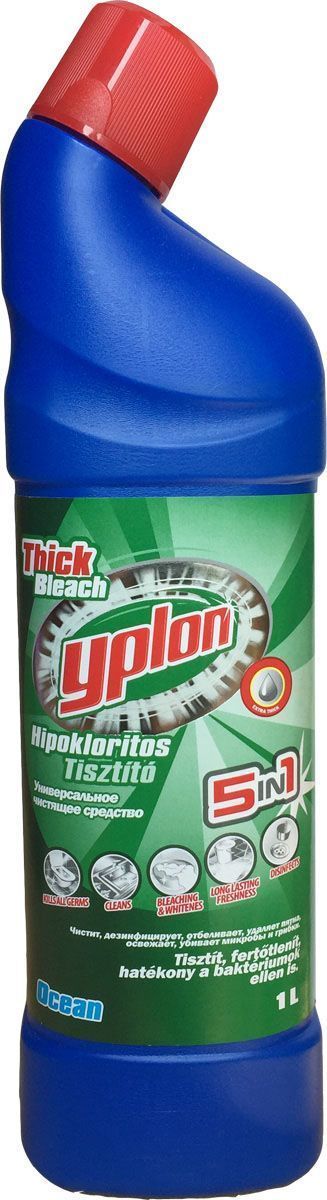 Гель для чистки унитаза Yplon, 1 л. 301061GC204/30 Гель для чистки унитаза Yplon, 1 л. 301061GC204/30Гель для унитазов Yplon имеет густую консистенцию. Средство эффективно очищает, придает ослепительную белизну обрабатываемой поверхности, а также дезинфицирует и ароматизирует. Гель имеет удобную форму флакона с носиком, который позволяет нанести жидкость под самую кромку унитаза.