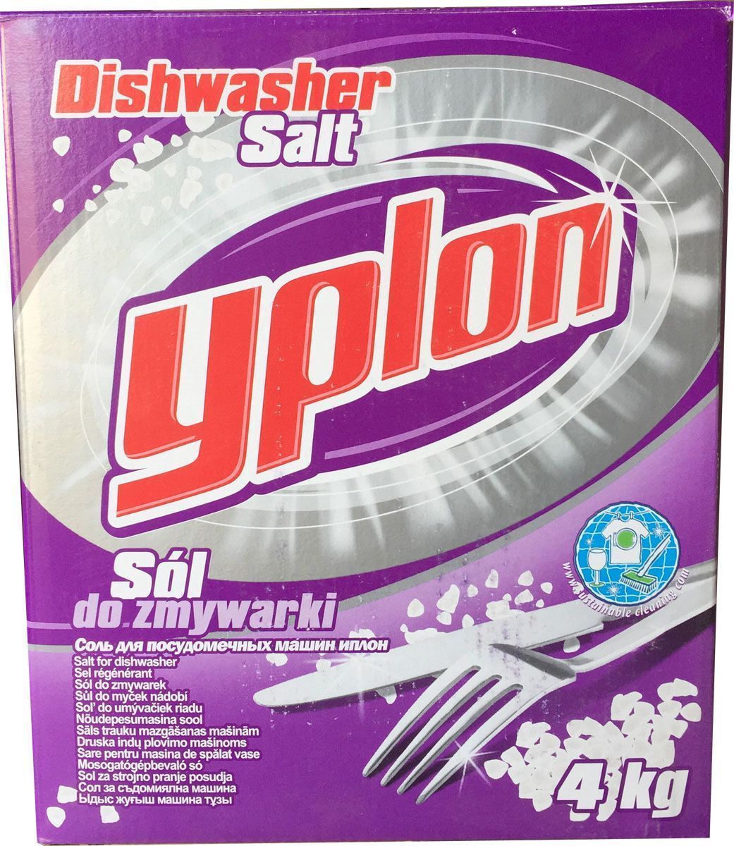 Соль для посудомоечных машин Yplon, 4 кг66840 Соль для посудомоечных машин Yplon, 4 кг66840Крупнокристаллическая соль для смягчения воды в посудомоечных машинах.