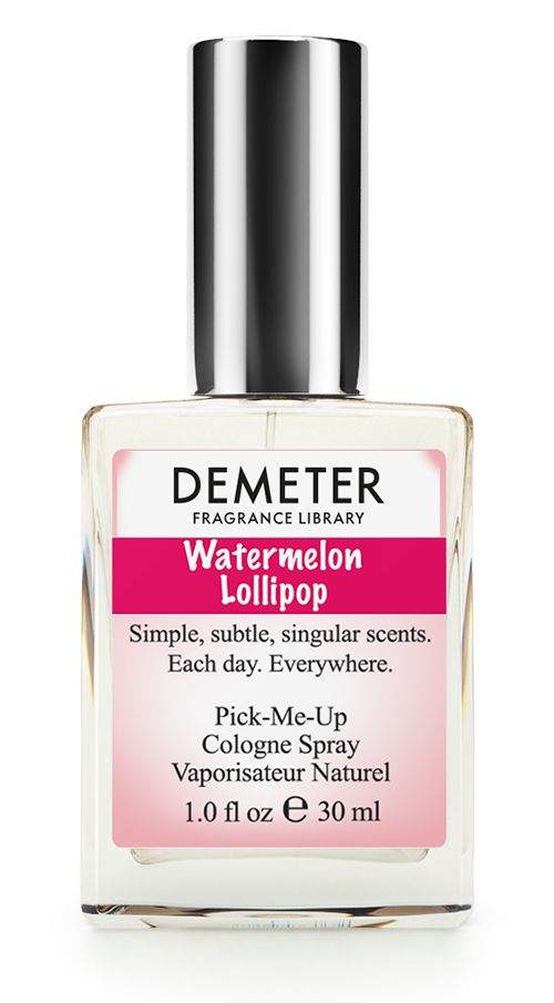 Demeter Fragrance Library Духи-спрей Арбузный леденец (Watermelon lollipop), женские, 30 мл28032022 Demeter Fragrance Library Духи-спрей Арбузный леденец (Watermelon lollipop), женские, 30 мл28032022Парфюмеры Demeter любят вас радовать необычными сочетаниями. Так случилось и в этот раз: дикая смесь сочного арбуза и сладкого леденца на палочке. Не стоит волноваться из-за арбуза! Флакон совершенно обычных размеров и внутри совсем нет косточек. Ровно, как и палочки, на которой обычно держится леденец. Demeter долго пытался уместить такой объемный вкус в маленьком флакончике, но он все равно рвется наружу. Обязательно помогайте этим духам справиться с высоким давлением - пшикайте на себя как можно больше!Способ применения: нанести на сухую, чистую кожу. На точки пульса, волосы, одежду.Духи считаются самым изысканным видом парфюмерной продукции и содержат самый большой процент ароматической композиции (от 15% до 30% и более), растворенной в очень чистом спирте (96% об.). Высокое содержание экстракта обеспечивает духам большую стойкость и силу по сравнению с другими видами парфюмерных товаров. Всего лишь пары капель достаточно для того, чтобы запах держался в течение 5 и более часов.Товар сертифицирован.