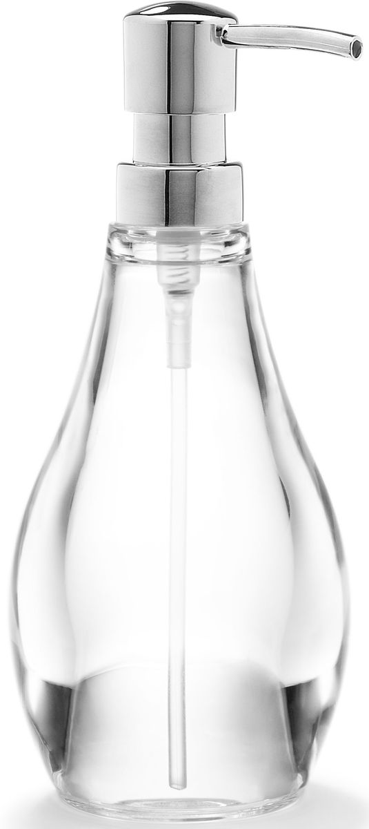 Диспенсер для мыла Umbra Droplet, цвет: прозрачный, 19 х 9 х 9 см25051 7_желтый Диспенсер для мыла Umbra Droplet, цвет: прозрачный, 19 х 9 х 9 см25051 7_желтыйМыло душистое, полотенце пушистое - если мыть руки, то с этим слоганом. Потому что приятно пахнущее мыло, например, ванильное или земляничное, поднимает настроение. А если оно внутри красивого диспенсера, который поможет отмерить нужное количество, это вдвойне приятно. Те, кто покупает жидкое мыло, знают, что очень часто оно продается в некрасивых упаковках или очень больших бутылках, которые совершенно неудобно ставить на раковину. Проблема решена вот с таким лаконичным симпатичным диспенсером. Теперь вы не забудете вымыть руки перед едой! А благодаря прозрачным стенкам, всегда видно, когда стоит пополнить резервуар. P.S. (Важная подсказка): диспенсер также можно использовать на кухне для моющего средства, получается очень экономно.