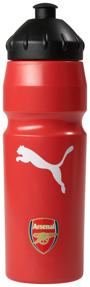 Бутылка для воды Puma Arsenal Fan Waterbottle, цвет: красный, 750 мл26800 Бутылка для воды Puma Arsenal Fan Waterbottle, цвет: красный, 750 мл26800Истинные фанаты лондонского футбольного клуба Арсенал по достоинству оценят бутылку для воды Arsenal Fan Waterbottle Plastic 0,75L и смогут с ее помощью продемонстрировать окружающим свои предпочтения в мире профессионального спорта. Она выполнена из безопасного для здоровья пластика и имеет удобный носик, который плотно закрывается, исключая вероятность пролития жидкости. Конструкция бутылки позволяет держать ее одной рукой во время питья. Лицевая сторона бутылки оформлена логотипом Puma и эмблемой ФК Арсенал.