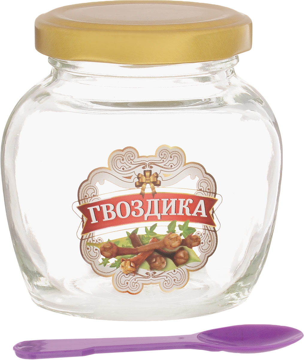 Банка для хранения Квестор Гвоздика, с крышкой и ложкой, 260 млVT-1520(SR) Банка для хранения Квестор Гвоздика, с крышкой и ложкой, 260 млVT-1520(SR)Банка Квестор Гвоздика выполнена из бесцветного стекла и предназначена для хранения пищевых продуктов. Оснащена металлической завинчивающей крышкой. Банку удобно использовать и легко мыть. Прозрачный корпус оставляет видимым содержание, и вы без труда найдете нужный продукт. Такая банка послужит незаменимым предметом бытового назначения для ваших любимых, родных и близких.В комплект входит небольшая ложечка.Диаметр по верхнему краю: 5 см.Высота банки (с учетом крышки): 8,5 см.Длина ложечки: 7,7 см.Уважаемые клиенты!Обращаем ваше внимание на допустимые незначительные изменения в дизайне товара, некоторые детали могут отличаться по цвету от товара, изображенного на фотографии.Уважаемые клиенты!Обращаем ваше внимание на цветовой ассортимент ложек. Поставка осуществляется в зависимости от наличия на складе.